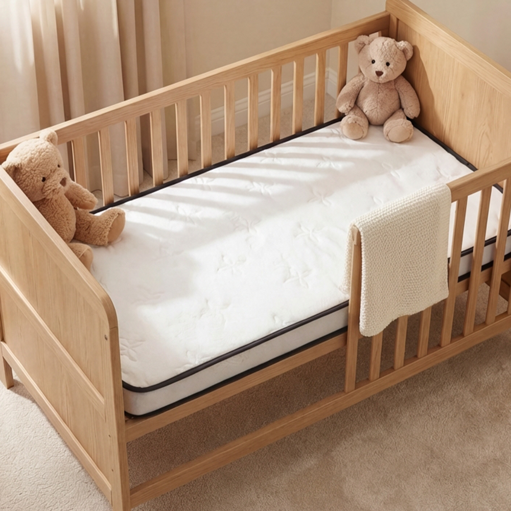 PlayPals 10CM Pocket Spring Cot Mattress Plush Foam Medium Firm for Children - Sunyee