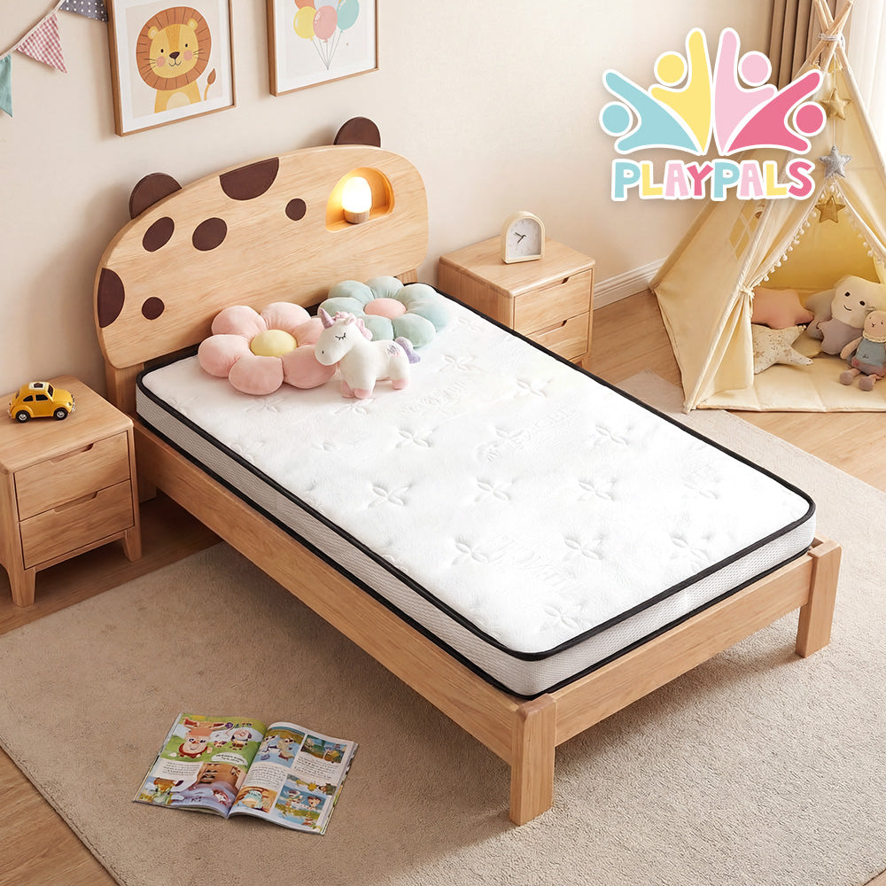 PlayPals Pocket Spring Mattress Plush Foam Medium Firm for Children Adults