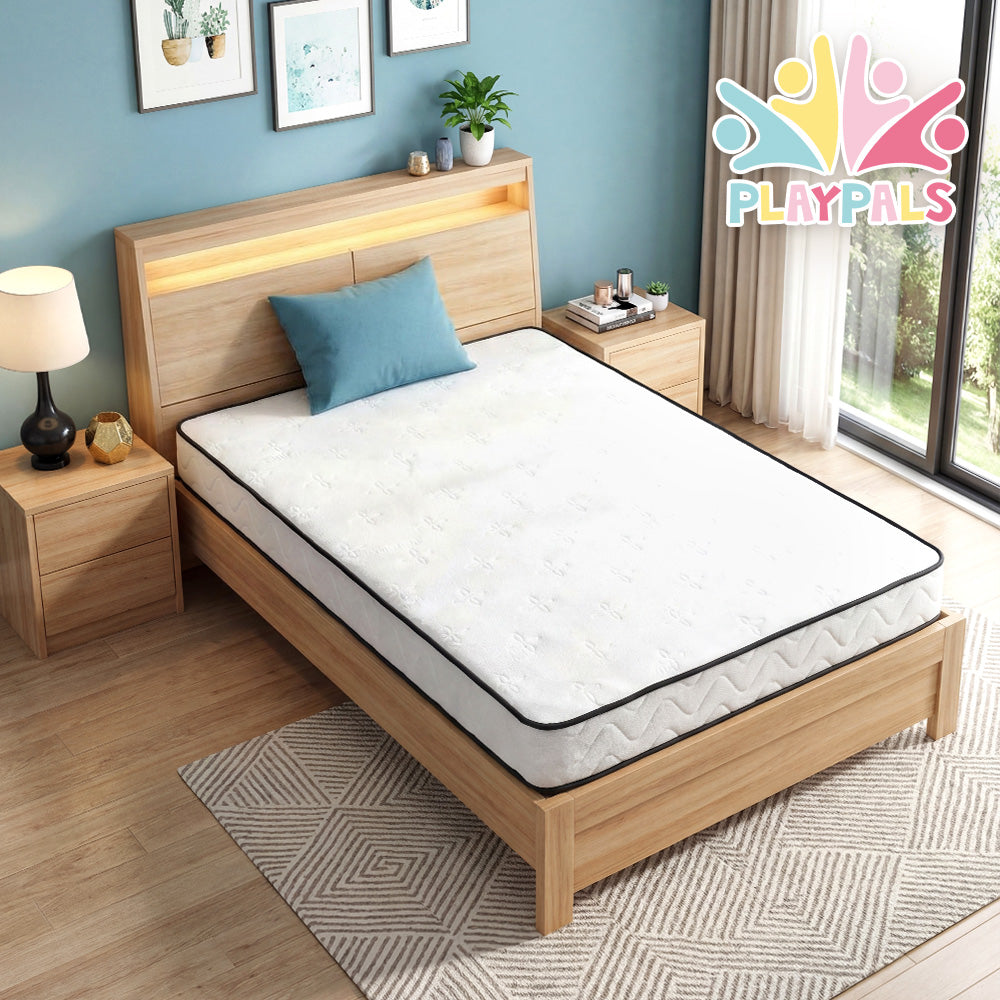 PlayPals Pocket Spring Mattress Plush Foam Medium Firm for Children Adults