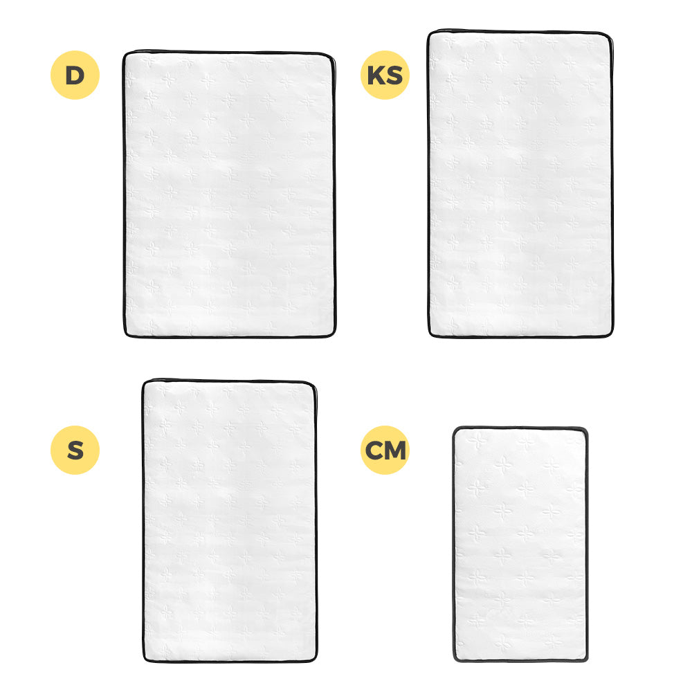 PlayPals Pocket Spring Mattress Plush Foam Medium Firm for Children Adults