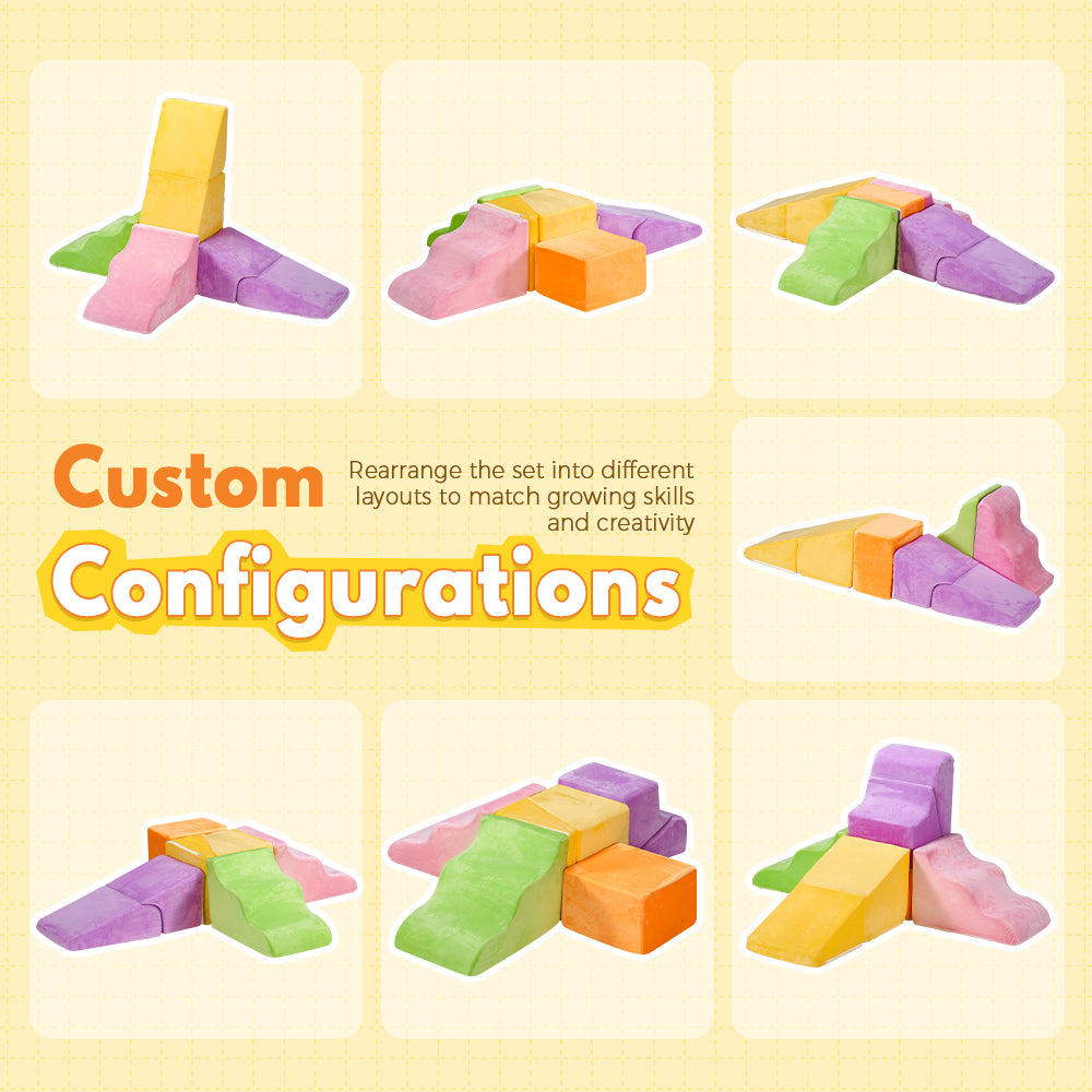 Playpals Kids Foam Climbing Blocks Set Climb & Crawl Activity Toys - Sunyee
