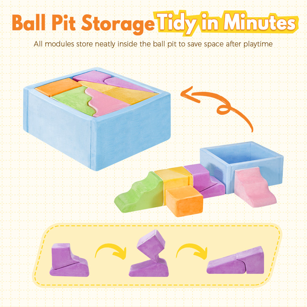 Playpals Kids Foam Climbing Blocks Set Climb & Crawl Activity Toys - Sunyee