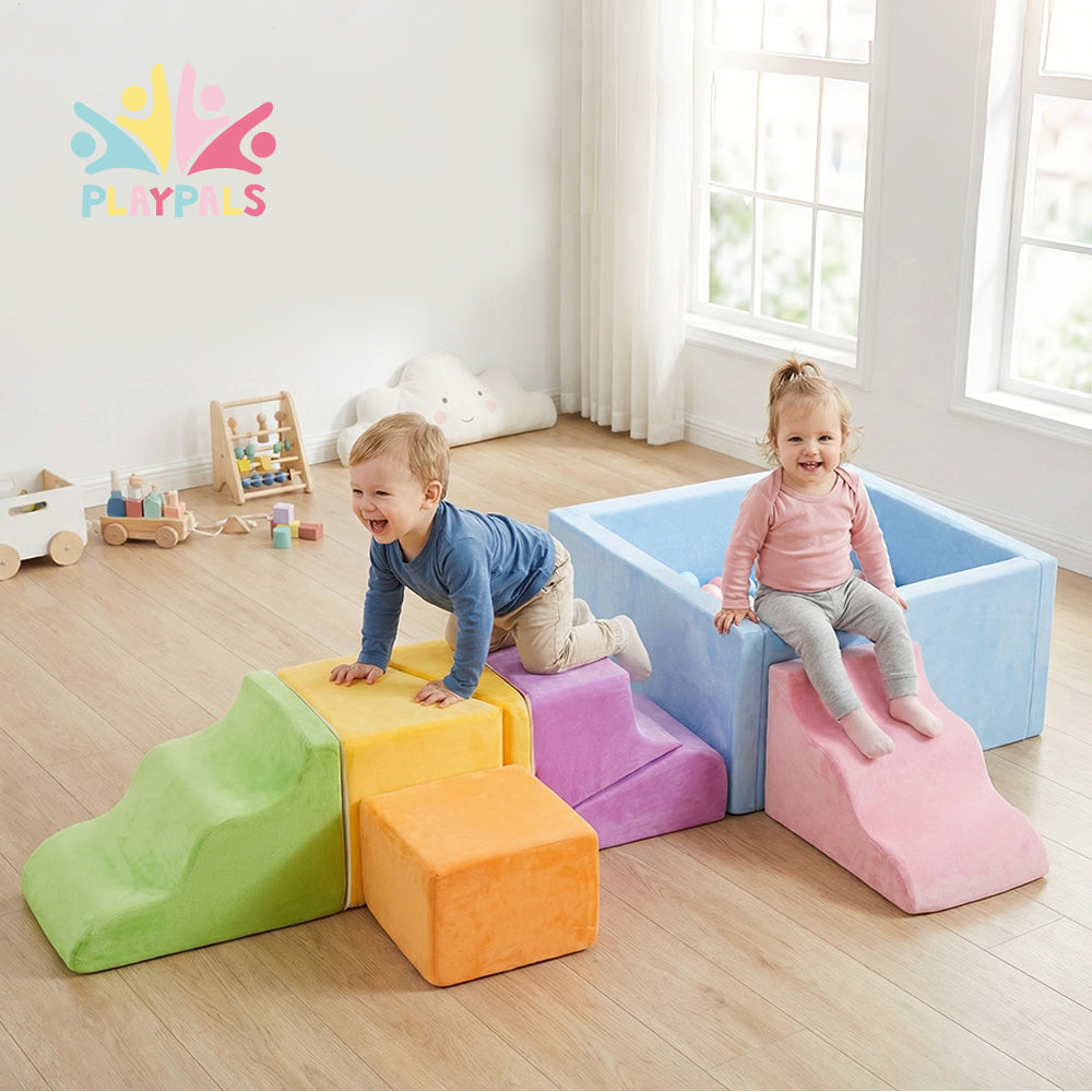 Playpals Kids Foam Climbing Blocks Set Climb & Crawl Activity Toys - Sunyee