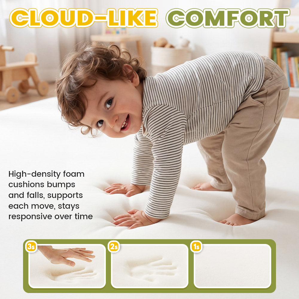 Playpals 7 PCS Kids Foam Climbing Blocks Set Soft Toddler Climbing Toys Indoor