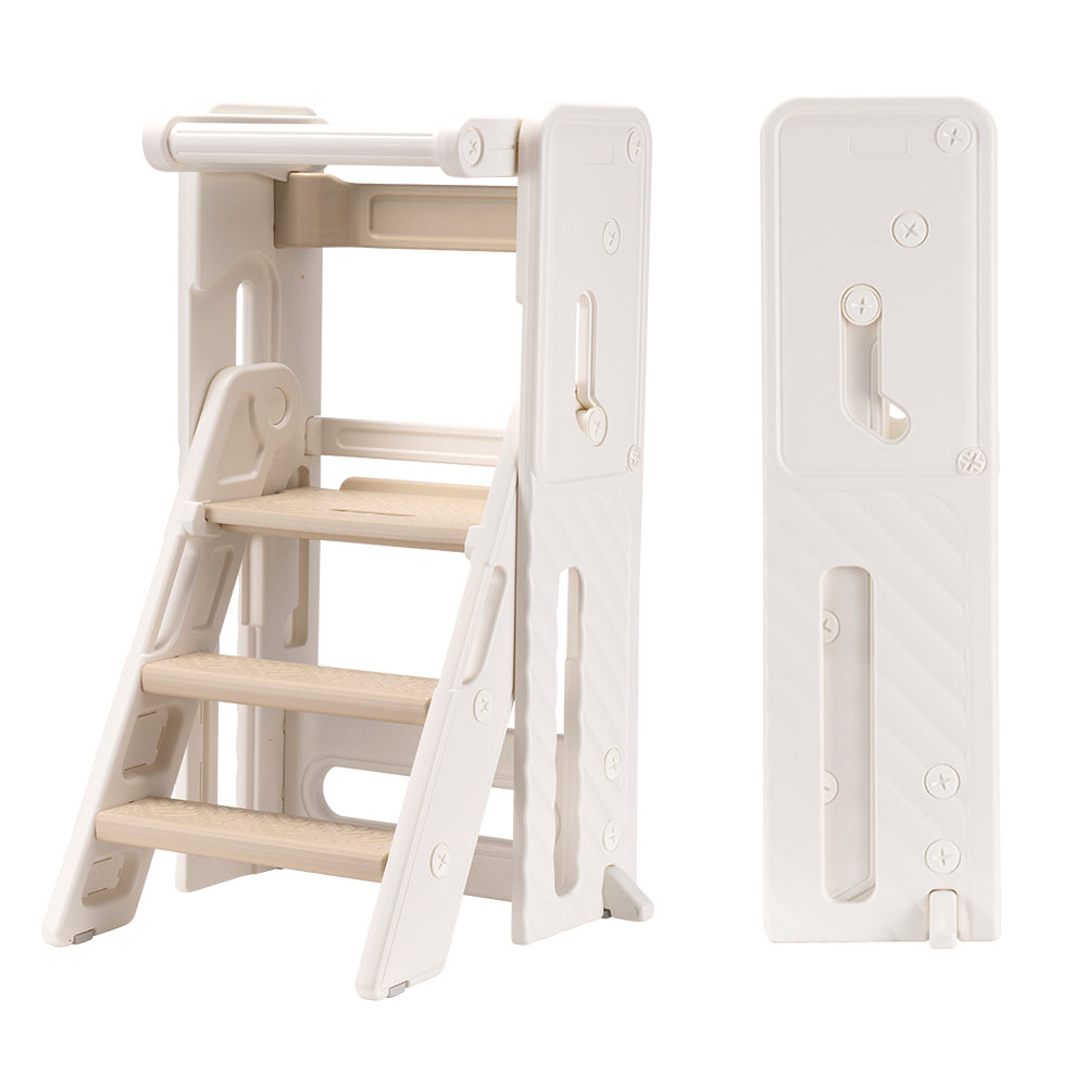 PlayPals Foldable Toddler Tower Adjustable Height Kitchen Step Stool - Sunyee