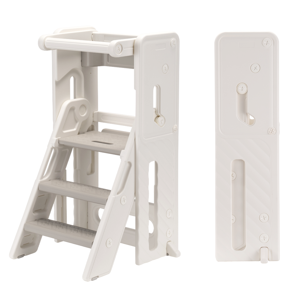 PlayPals Foldable Toddler Tower Adjustable Height Kitchen Step Stool - Sunyee