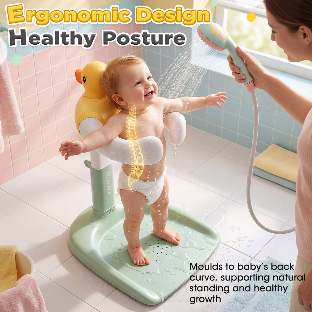 Playpals Adjustable Baby Bath Stand Anti-Slip Base for Infant 8–36 Months - Sunyee