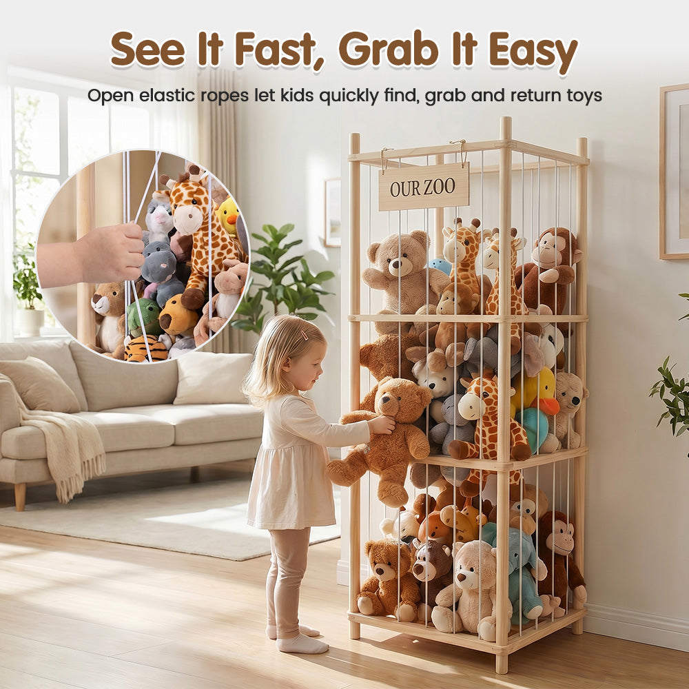 PlayPals Soft Toy Storage Large Capacity Stuffed Animal storage