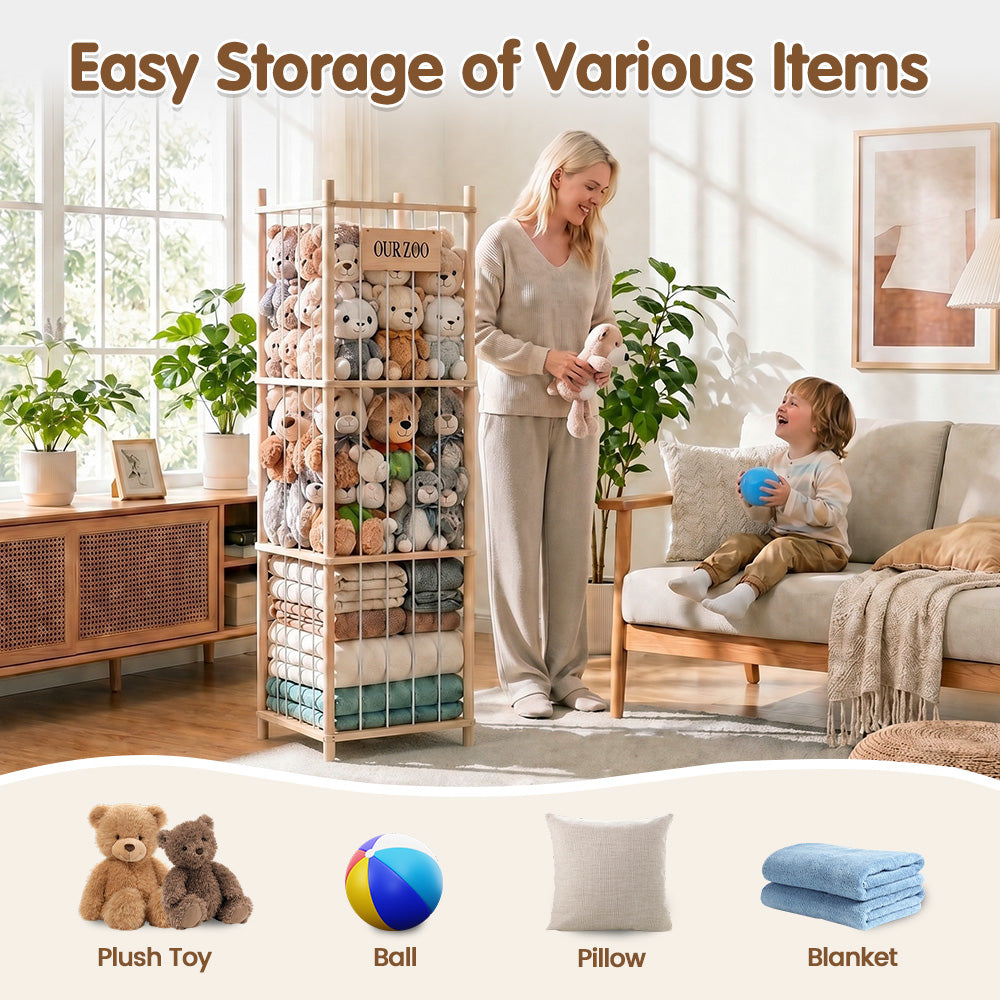 PlayPals Soft Toy Storage Large Capacity Stuffed Animal storage