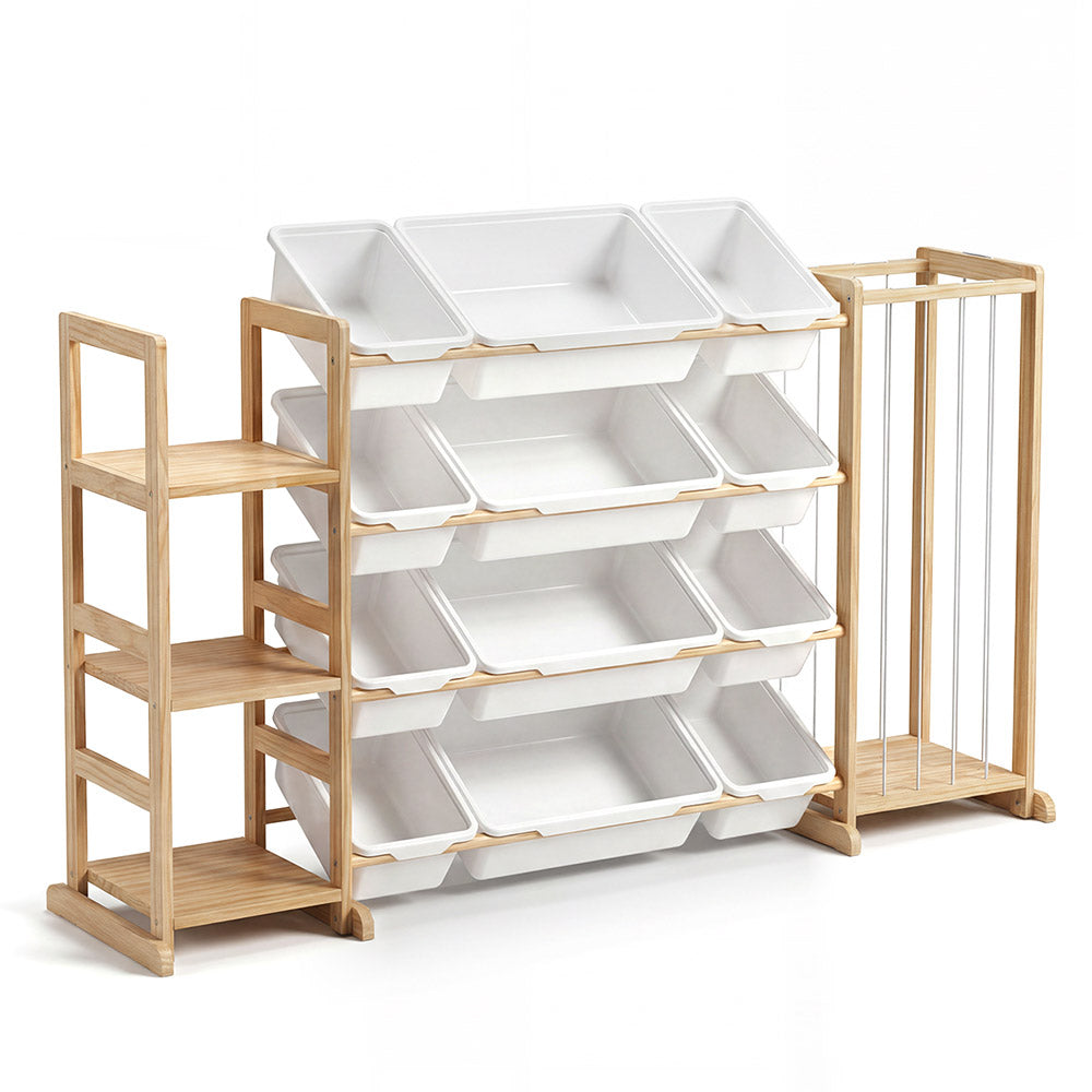 PlayPals Toy Storage Organizer with Shelves & Bins & Stuffed Animal Storage