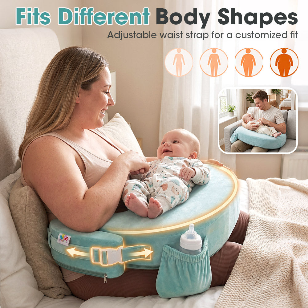 PlayPals Nursing Pillow for Breastfeeding Posture Support for Mom Baby