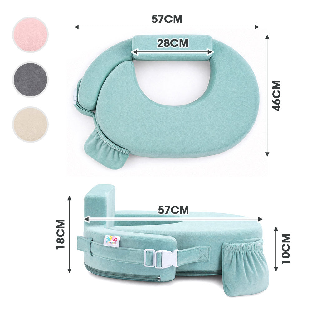 PlayPals Nursing Pillow for Breastfeeding Posture Support for Mom Baby