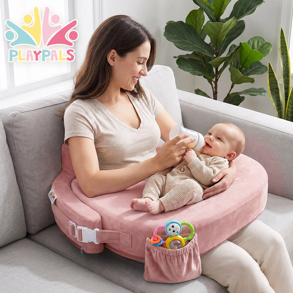PlayPals Nursing Pillow for Breastfeeding Posture Support for Mom Baby
