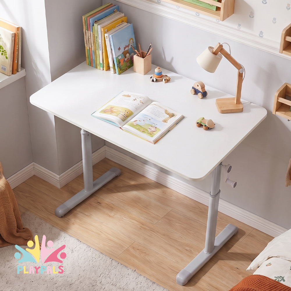 PlayPals Kids Desk Height Hand Adjustment Spacious Desktop 80/100/120x60cm
