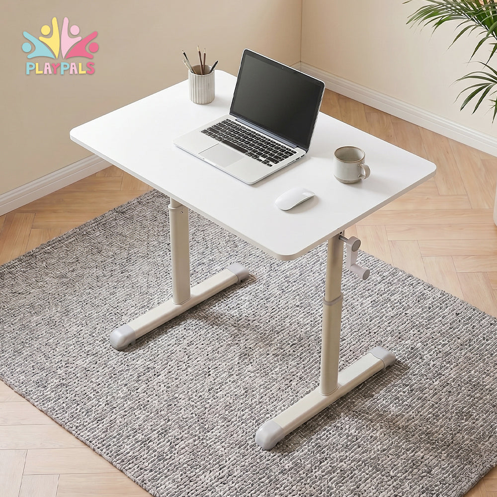 PlayPals Kids Desk Height Hand Adjustment 80x60cm Desktop White