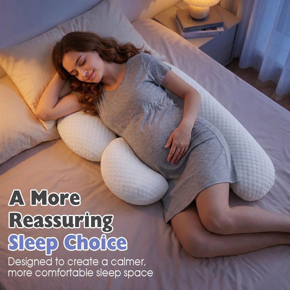 Playpals 3-Piece Adjustable Pregnancy Pillow H L V Shaped Full Body Pillow