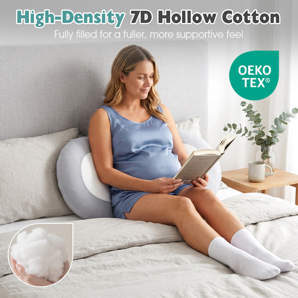 Playpals Cooling Pregnancy Pillow 3-Piece Soft Body Pillow for Back Belly Neck Legs