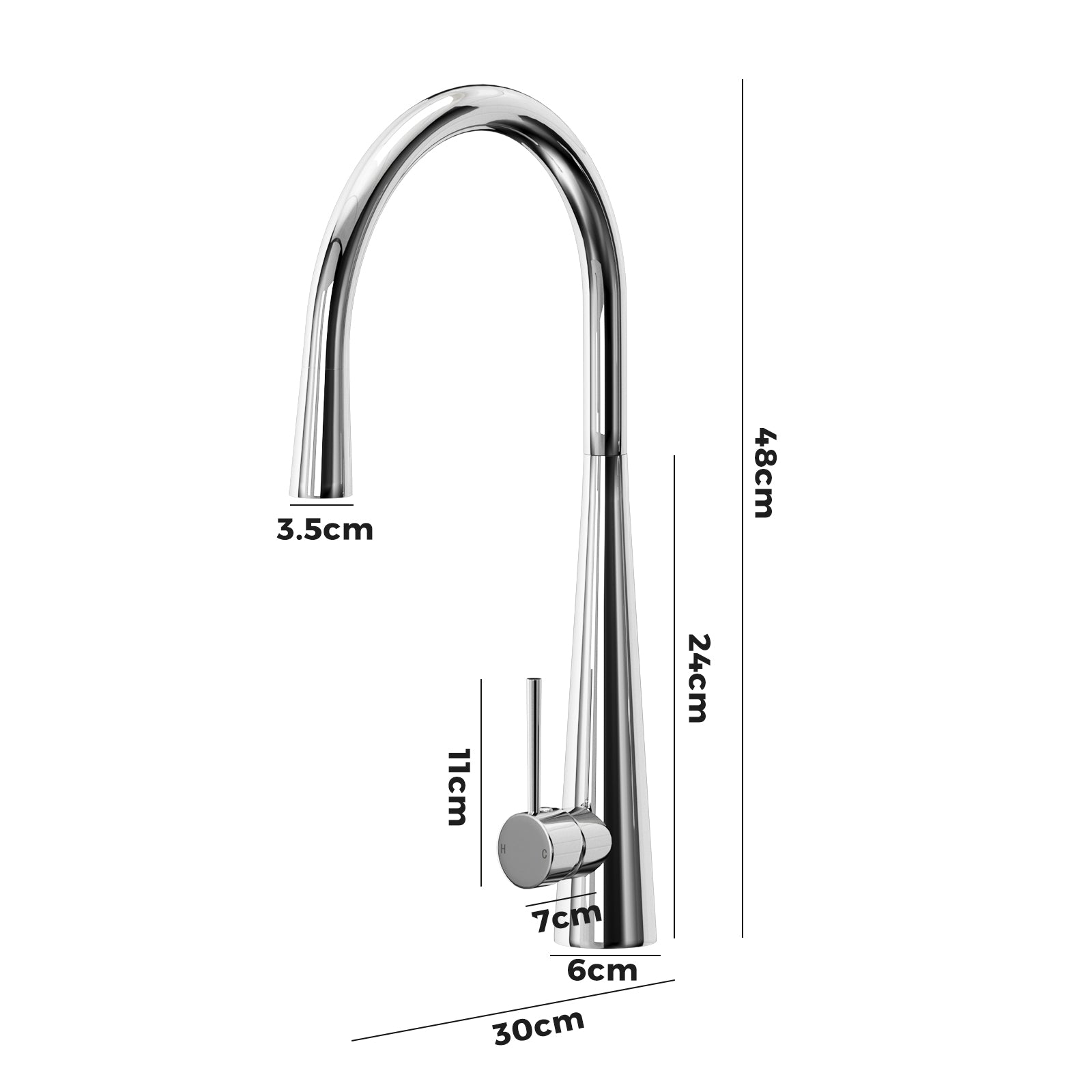 WELS Kitchen Tap Pull Out Down Mixer Tap Spray Sink Basin Faucet Laundry Taps - Sunyee