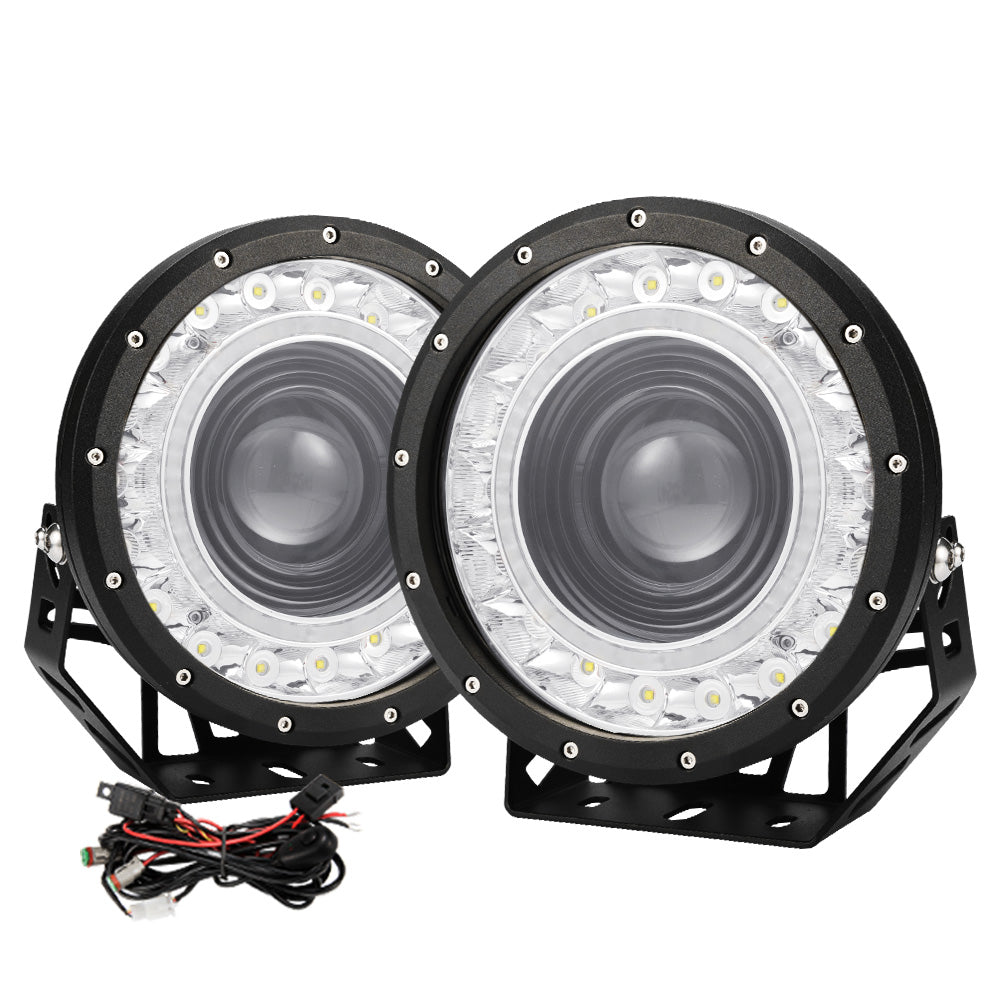 Lightfox 9inch LED Driving Light IP68 58,000Lm each - Sunyee