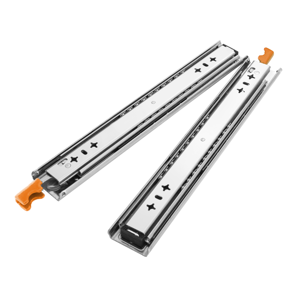 San Hima 2x 125kg Locking Drawer Slides / Runners 356mm to 1016mm Trailer Draw - Sunyee