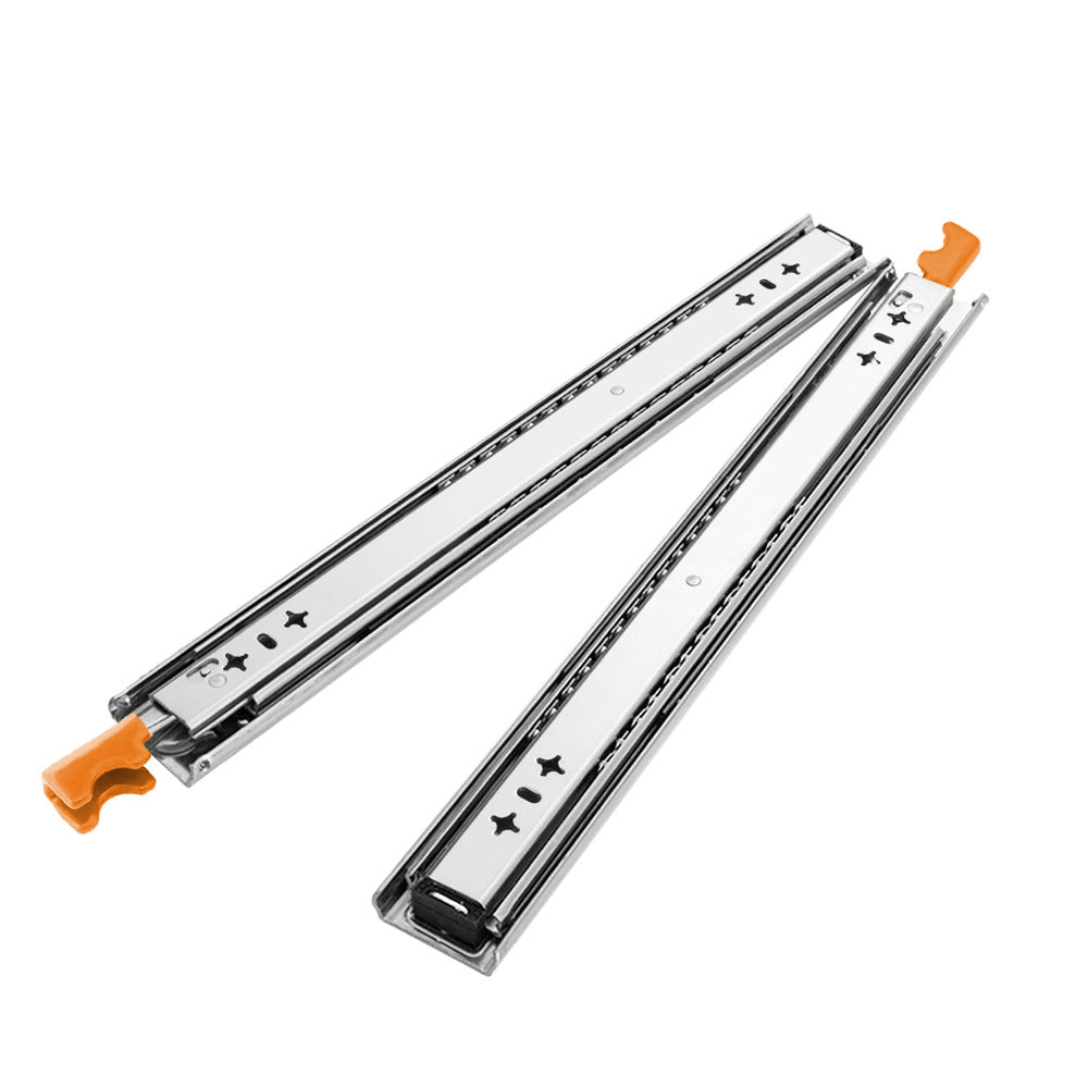 San Hima 2x 125kg Locking Drawer Slides / Runners 356mm to 1016mm Trailer Draw - Sunyee