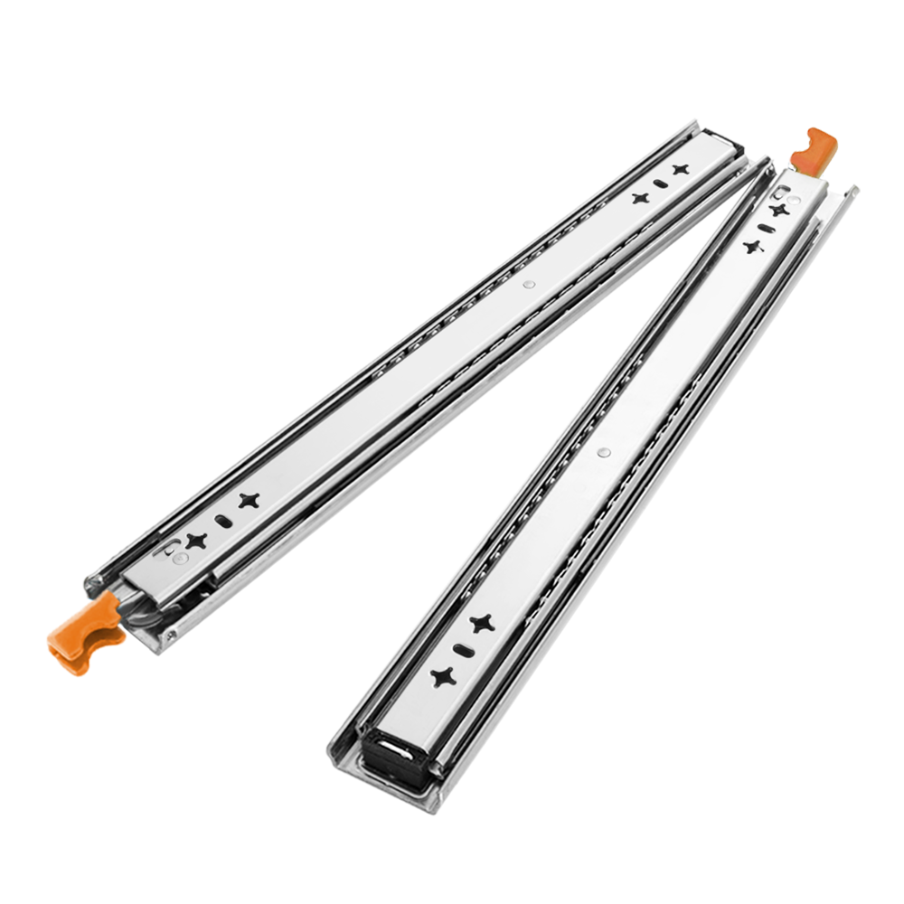 San Hima 2x 125kg Locking Drawer Slides / Runners 356mm to 1016mm Trailer Draw - Sunyee