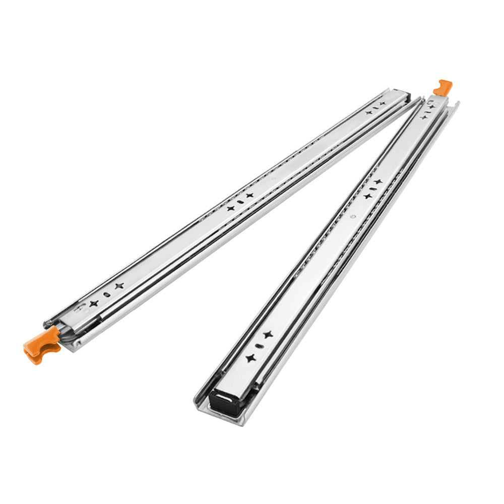 San Hima 2x 125kg Locking Drawer Slides / Runners 356mm to 1016mm Trailer Draw - Sunyee