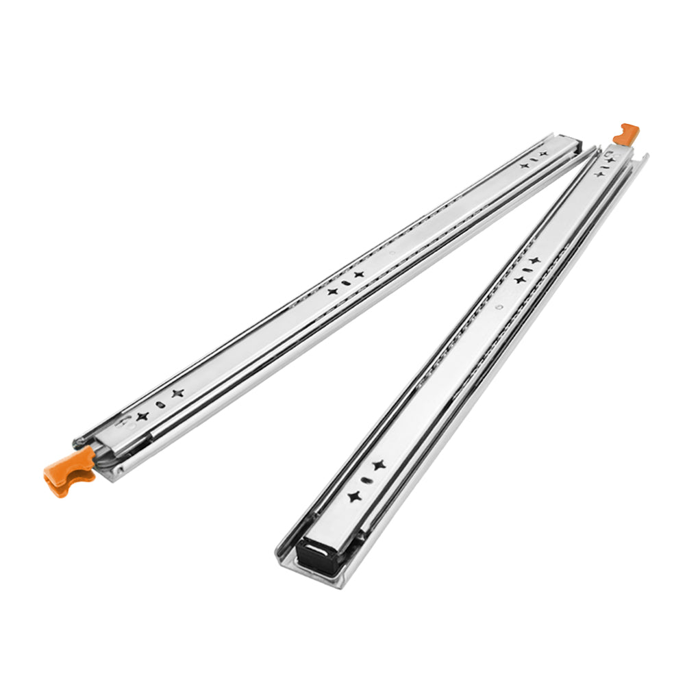 San Hima 2x 125kg Locking Drawer Slides / Runners 356mm to 1016mm Trailer Draw - Sunyee