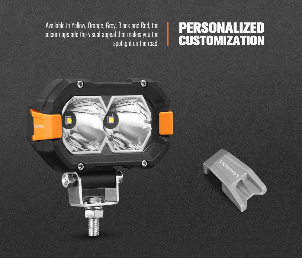 Lightfox 4inch LED Light Bar 1 Lux @ 195m IP68 3,740 Lumens - Sunyee