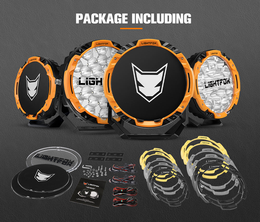 Lightfox 7 inch+9 inch Osram LED Driving Lights - Sunyee