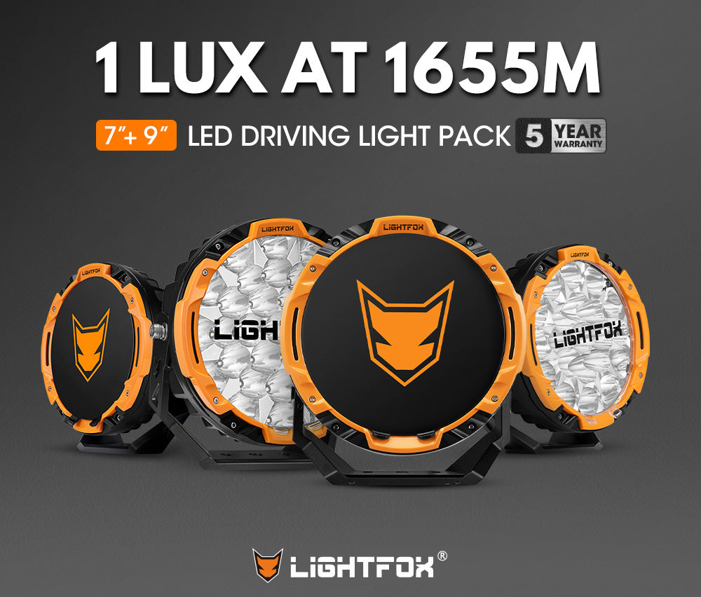 Lightfox Starrix 7 inch+9 inch Osram LED Driving Lights - Sunyee