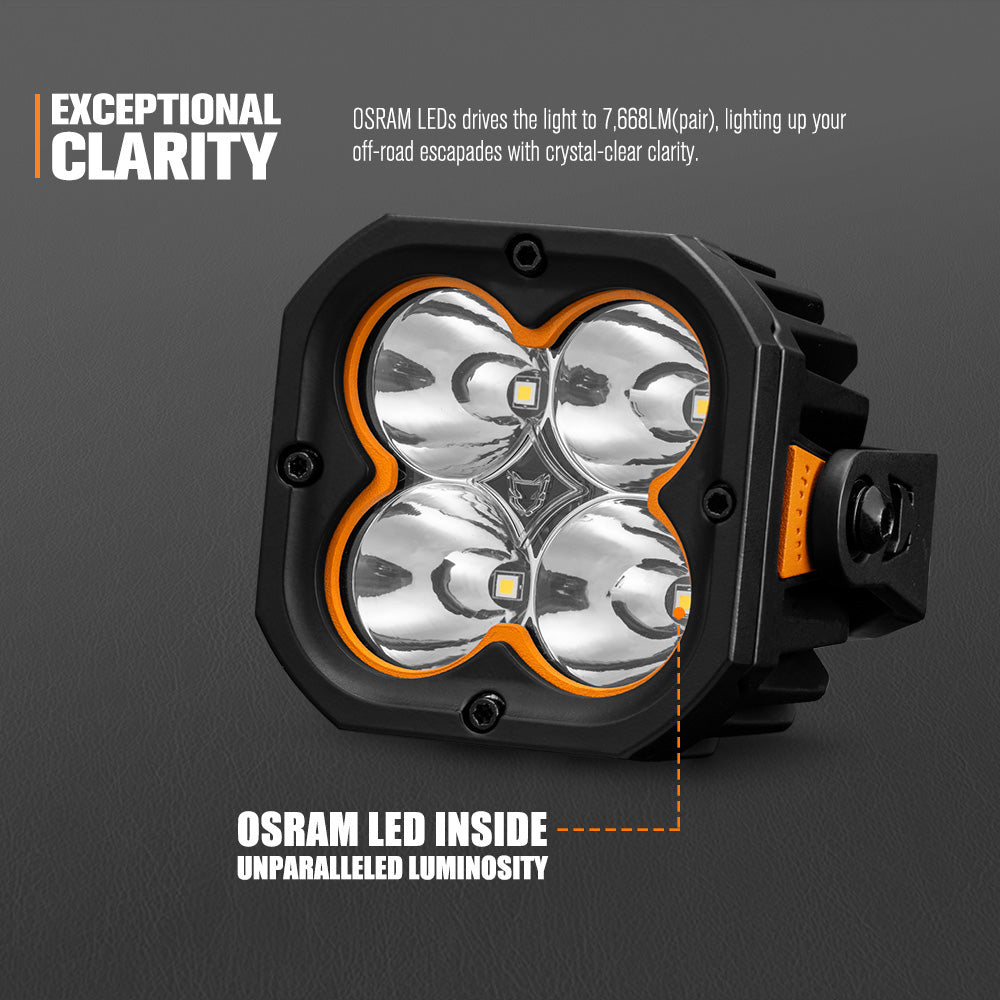 Lightfox 3 inch 1Lux@506m IP68 7,668LM - Sunyee