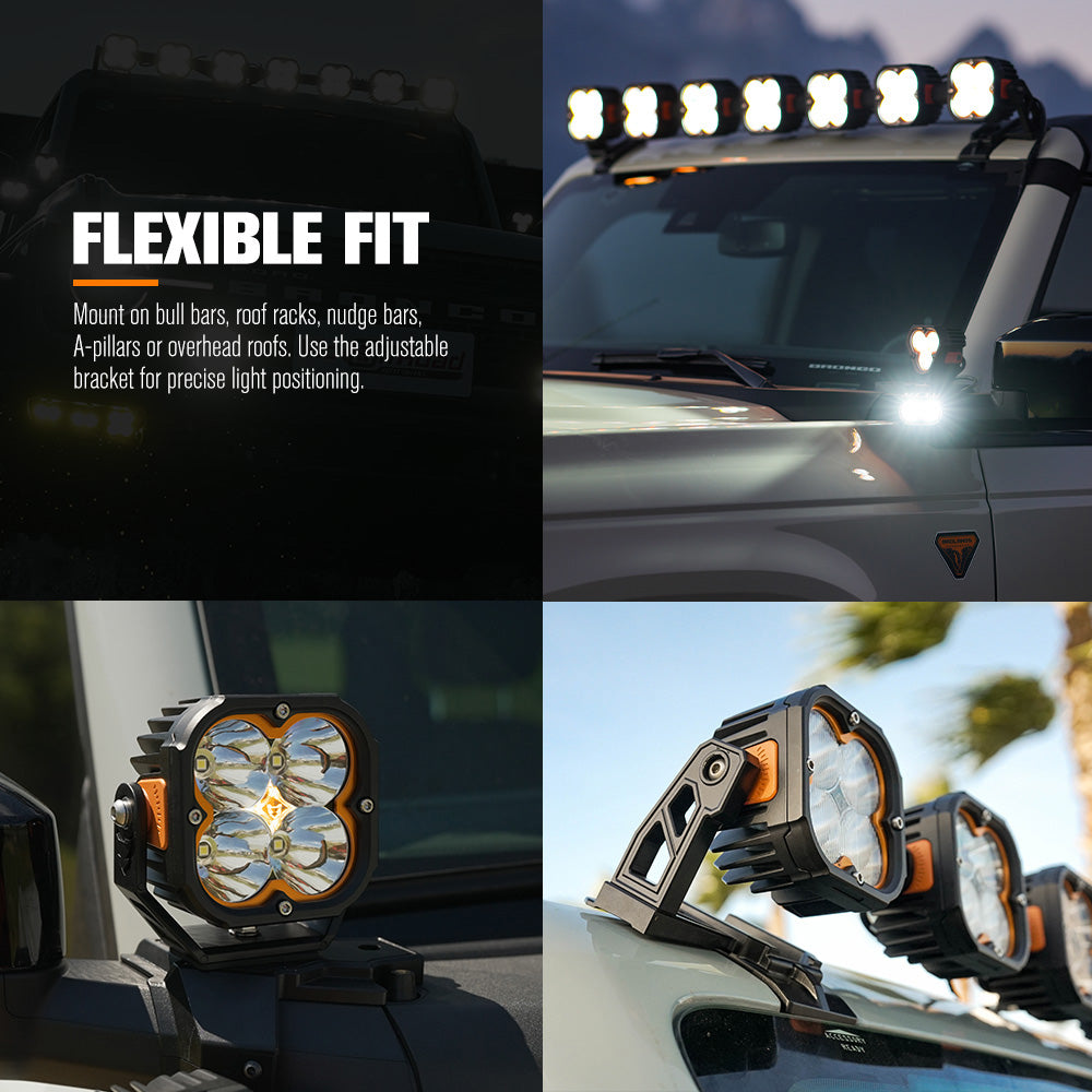 Lightfox 3 inch 1Lux@506m IP68 7,668LM - Sunyee