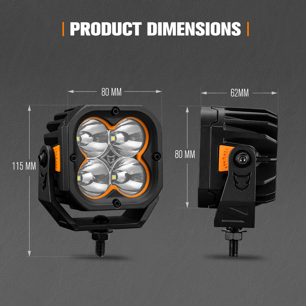Lightfox 3 inch 1Lux@506m IP68 7,668LM - Sunyee
