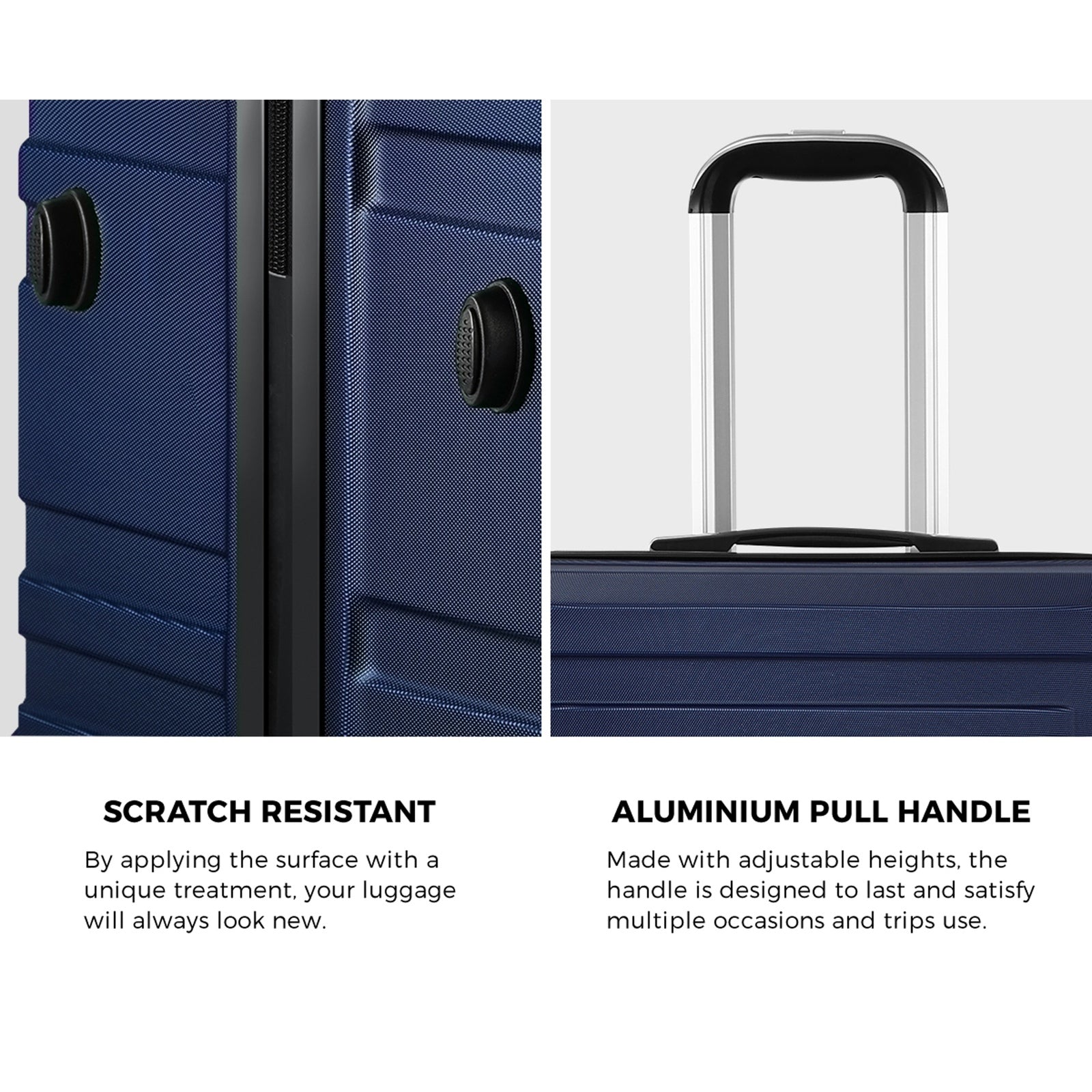 Mazam 28" Luggage Suitcase Trolley Set Travel TSA Lock Storage Hard Case Navy - Sunyee