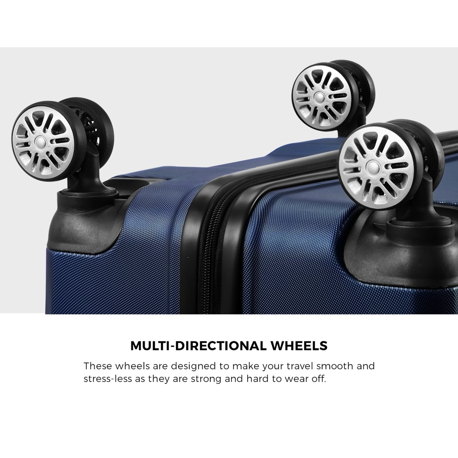 Mazam 28" Luggage Suitcase Trolley Set Travel TSA Lock Storage Hard Case Navy - Sunyee