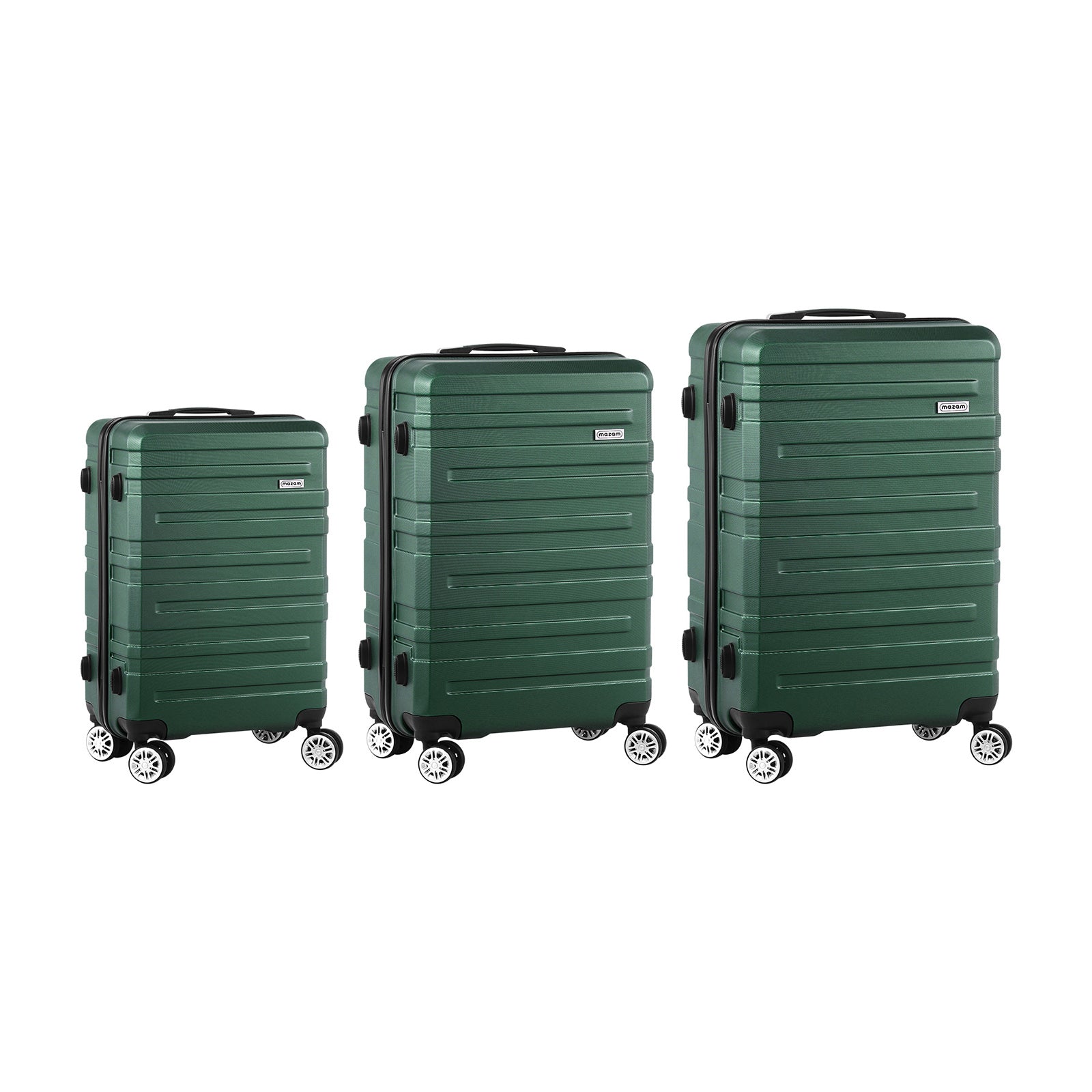 Mazam 1/3PCS Luggage Suitcase Trolley Set Travel TSA Lock Storage Hard Case - Sunyee