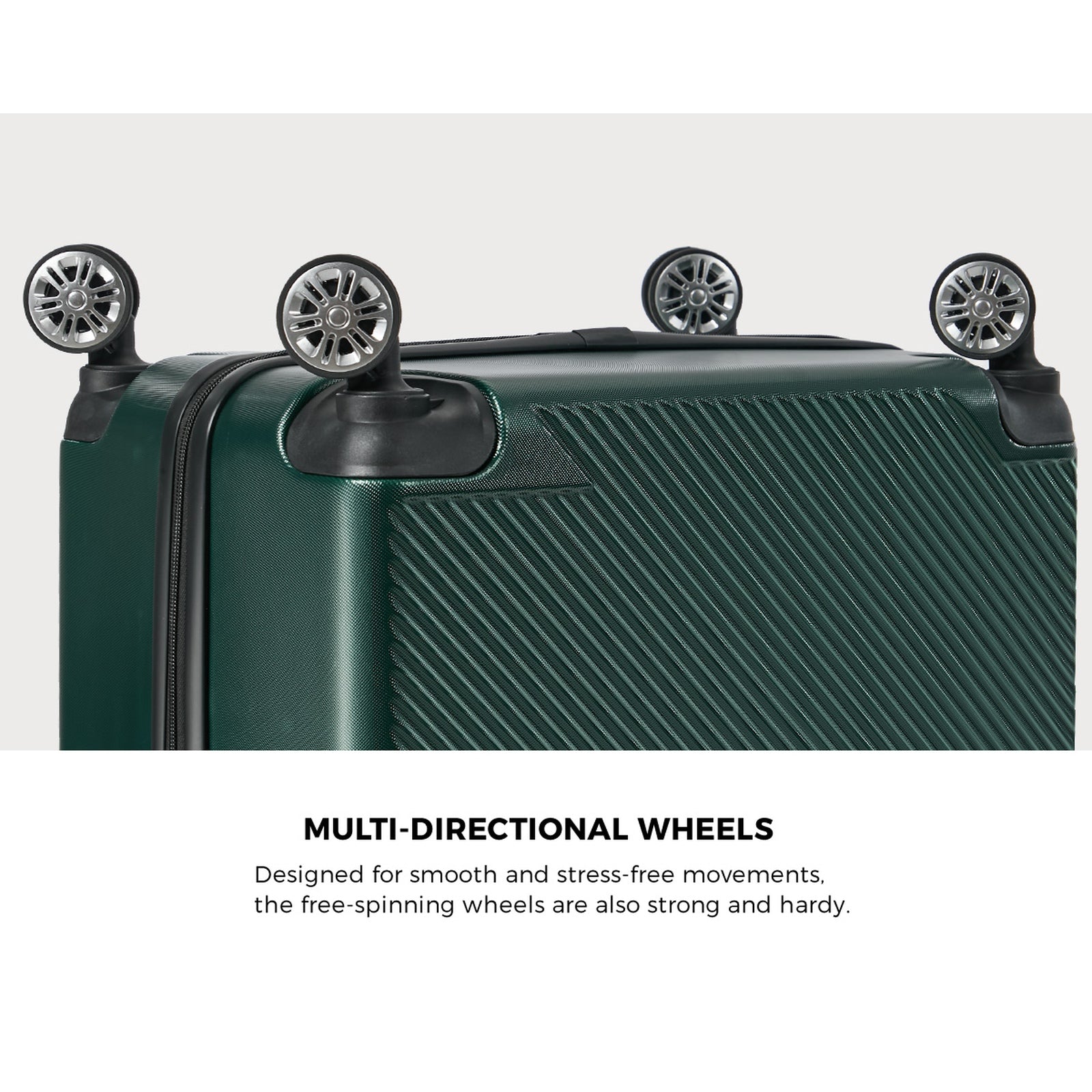 Mazam 2PCS Luggage Suitcase Trolley Set Travel TSA Lock Carry On Hard Case Green - Sunyee