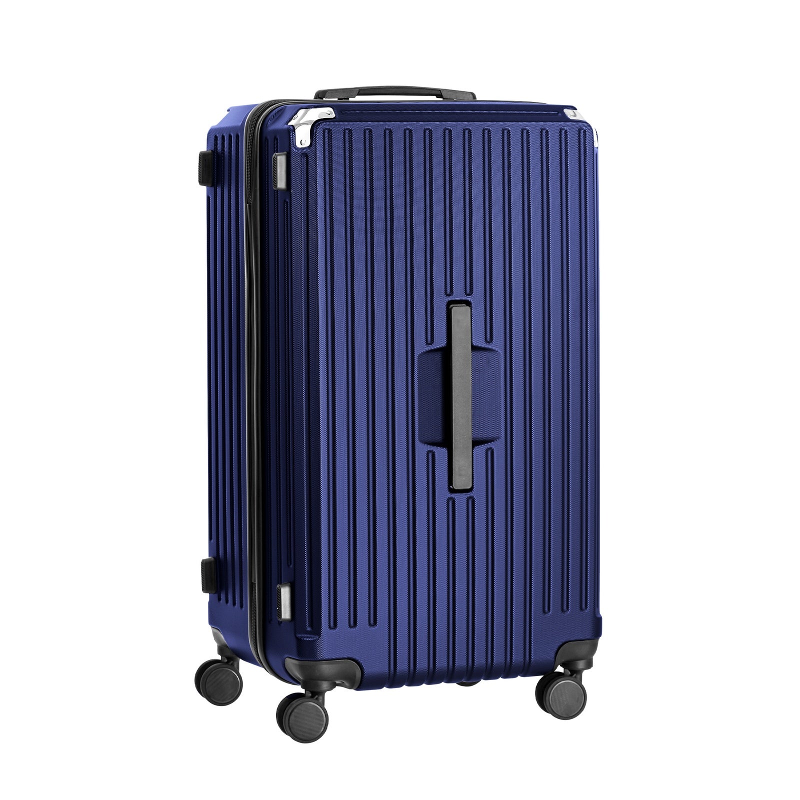Mazam 28" Luggage Suitcase Travel TSA Lock Hard Shell Case with Cup Holder Navy - Sunyee