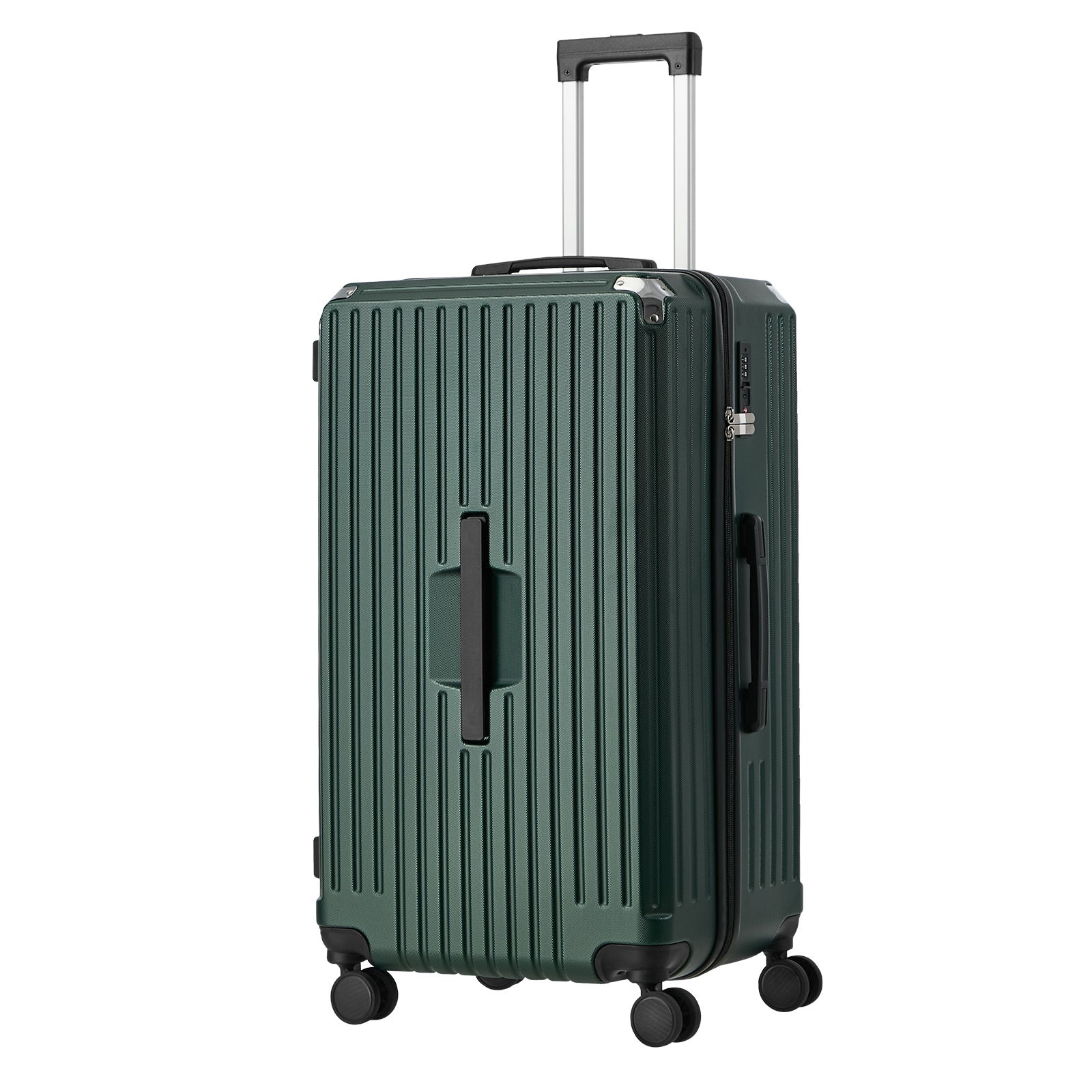 Mazam 32" Luggage Suitcase Travel TSA Lock Hard Shell Case with Cup Holder Green - Sunyee