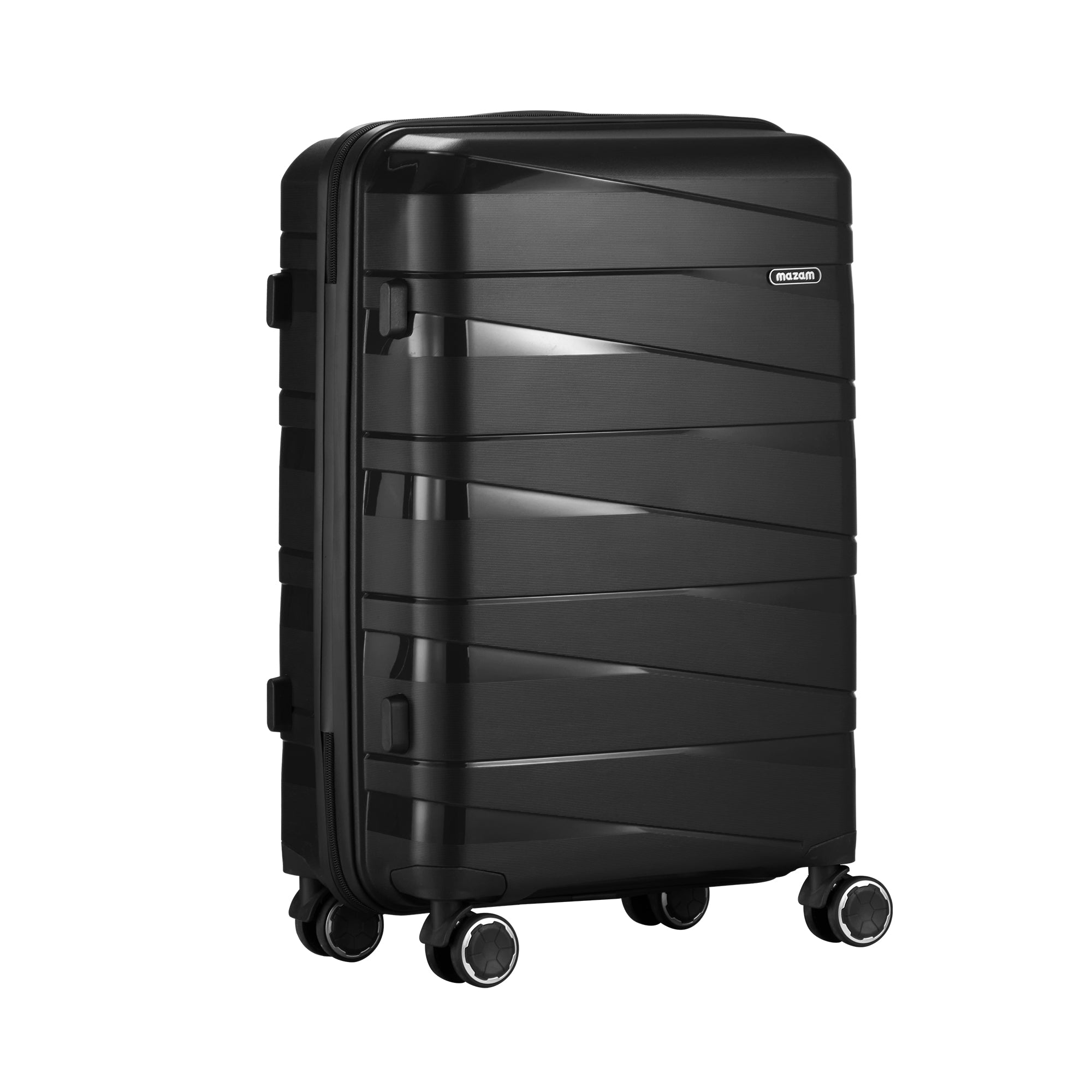 Mazam 28" Luggage Suitcase Trolley Set Travel TSA Lock Storage PP Case Black - Sunyee