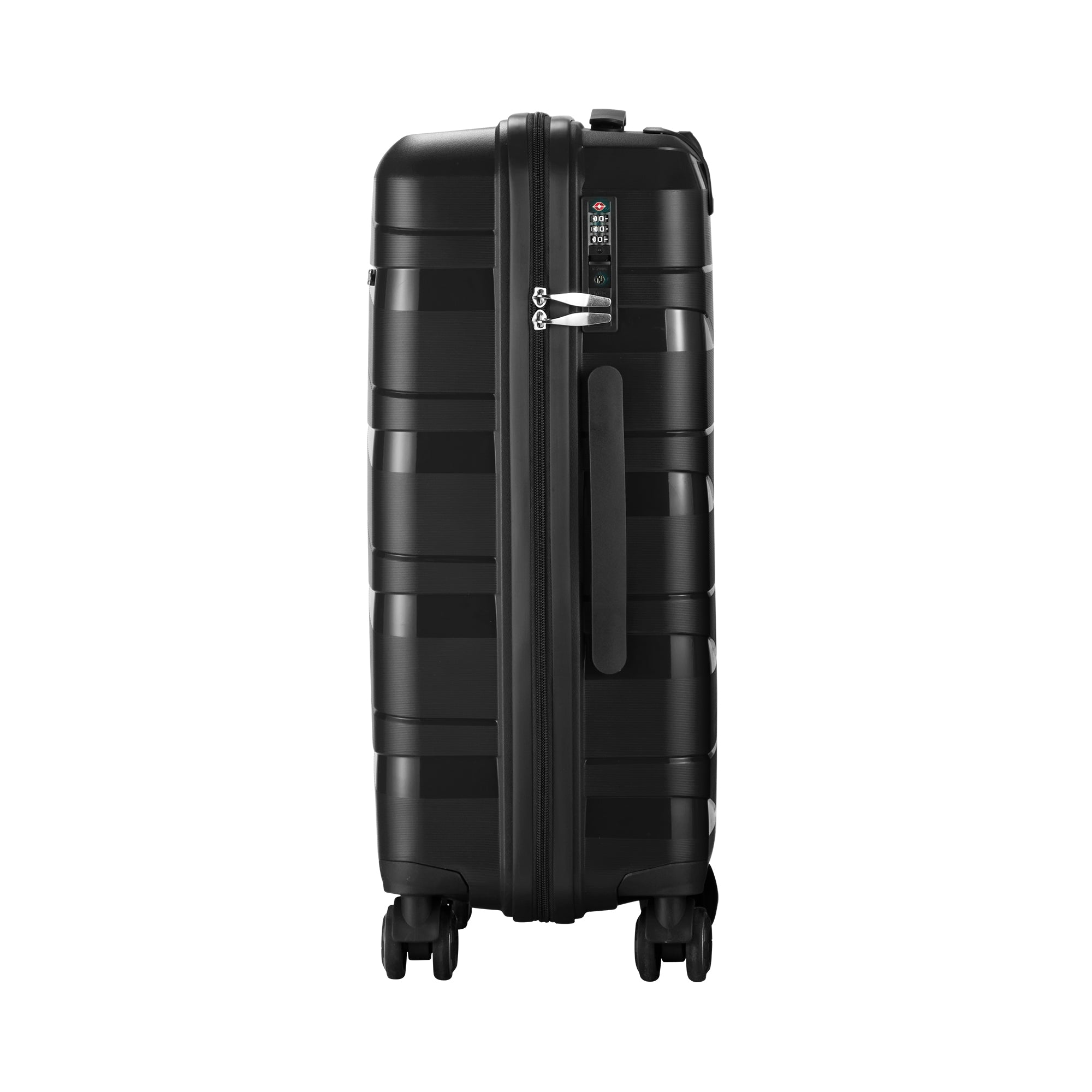 Mazam 28" Luggage Suitcase Trolley Set Travel TSA Lock Storage PP Case Black - Sunyee