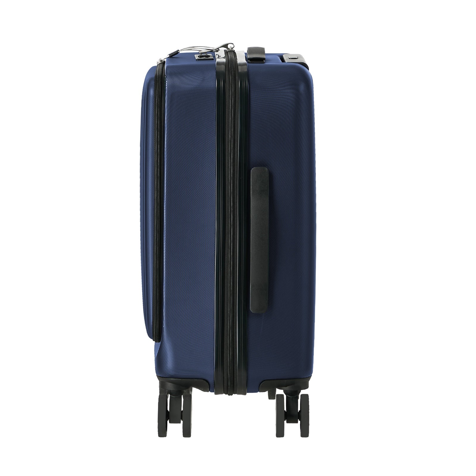 Mazam 2PCS Luggage Suitcase Trolley Set Front Opening TSA Lock Hard Case Navy - Sunyee