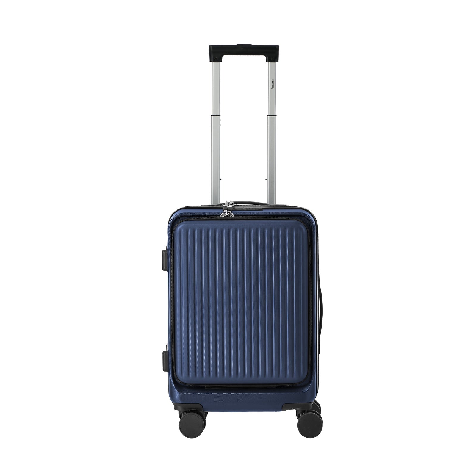 Mazam 2PCS Luggage Suitcase Trolley Set Front Opening TSA Lock Hard Case Navy - Sunyee