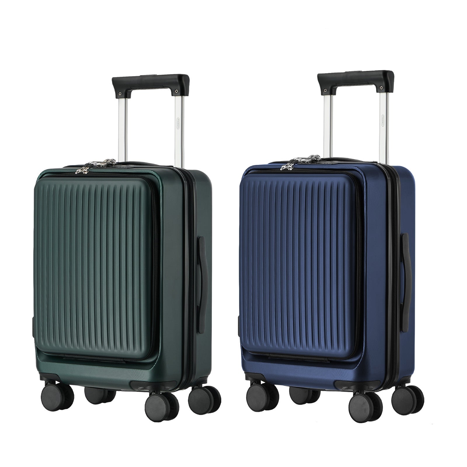 Mazam 24" Luggage Suitcase Front Opening TSA Hard Case with Phone & Cup Holder - Sunyee
