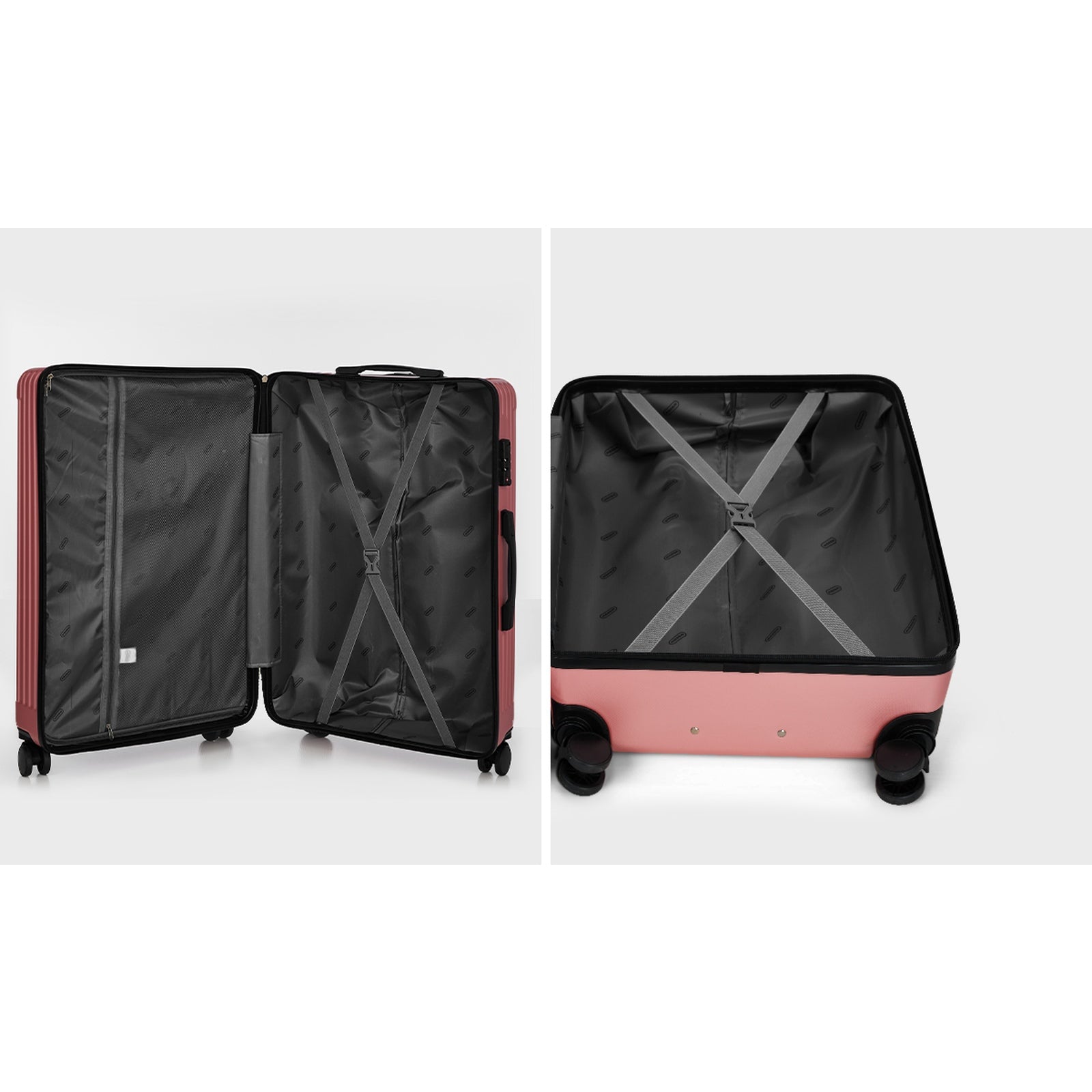Mazam 28" Luggage Suitcase Trolley Set Travel TSA Lock Storage ABS Case Pink - Sunyee