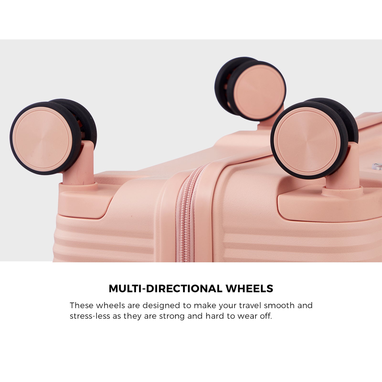 Mazam 3PCS Luggage Suitcase Trolley Set Travel PP Case TSA Lock Storage Pink - Sunyee