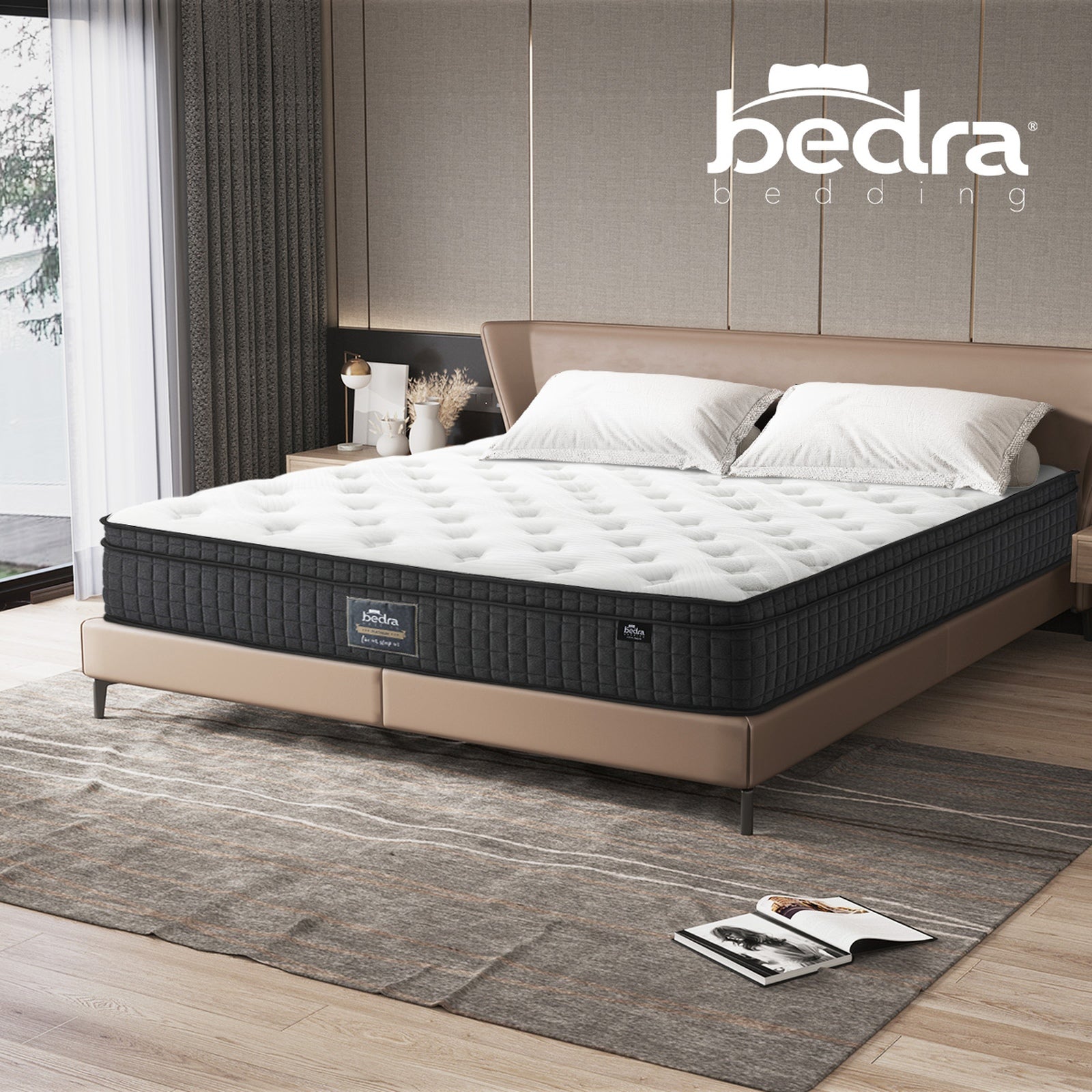 Bedra Double Mattress Queen King Single Pocket Spring 30-35cm Luxury Foam Bed - Sunyee