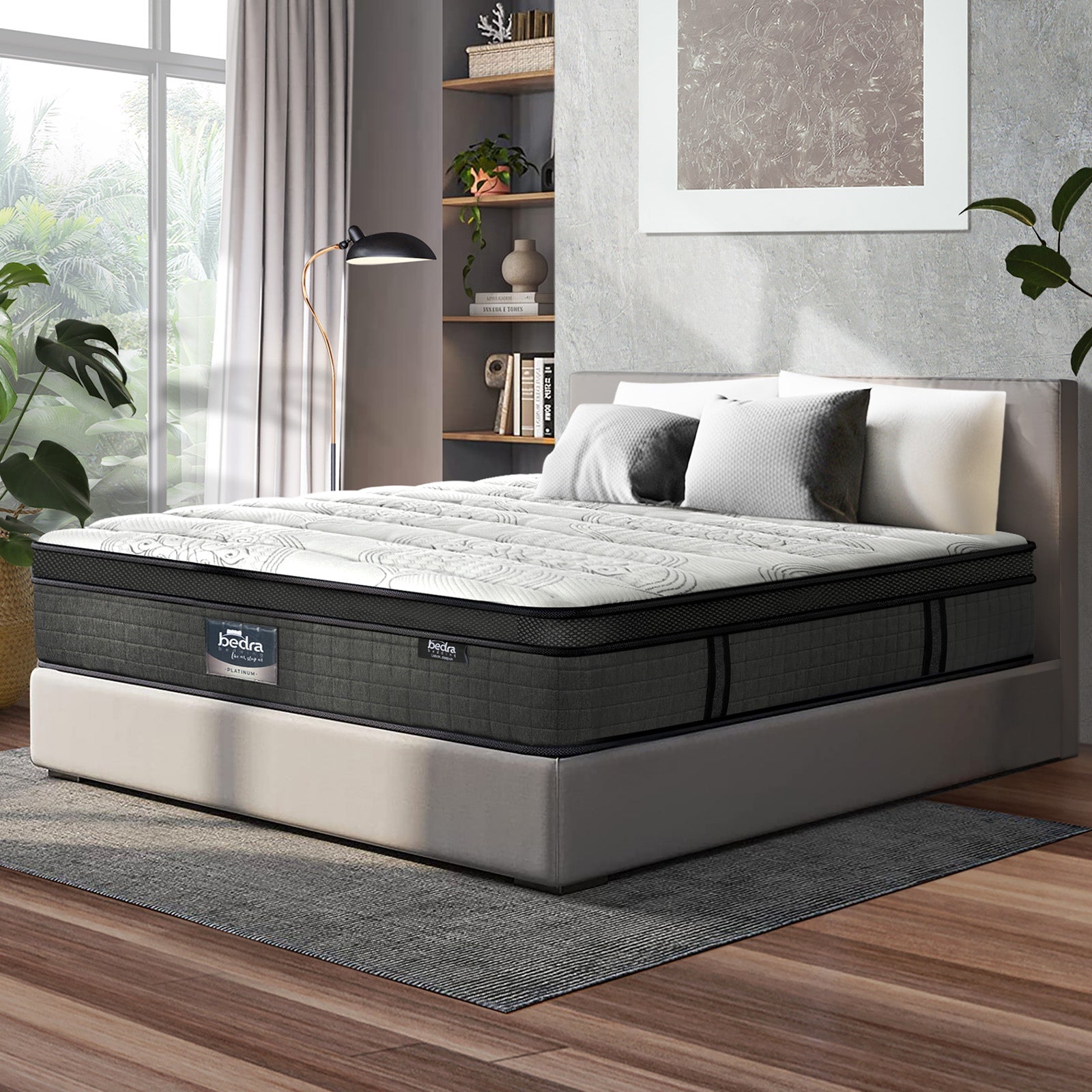 Bedra Super King Mattress 9 Zone Latex Foam Pocket Spring Medium Firm 34cm