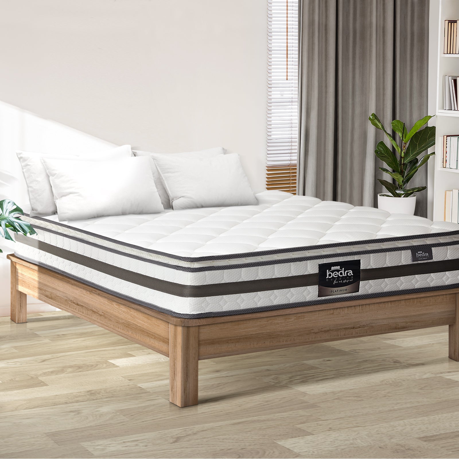 Bedra Double King Single Queen King Mattress Bonnell Spring 21cm - Sunyee
